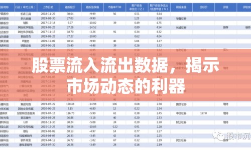 股票流入流出數(shù)據(jù)，揭示市場(chǎng)動(dòng)態(tài)的利器
