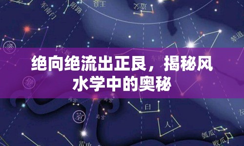 絕向絕流出正艮，揭秘風水學中的奧秘