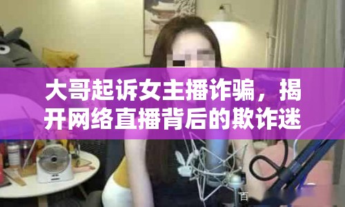 大哥起訴女主播詐騙，揭開網(wǎng)絡(luò)直播背后的欺詐迷霧