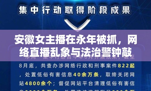 安徽女主播在永年被抓，網(wǎng)絡(luò)直播亂象與法治警鐘敲響