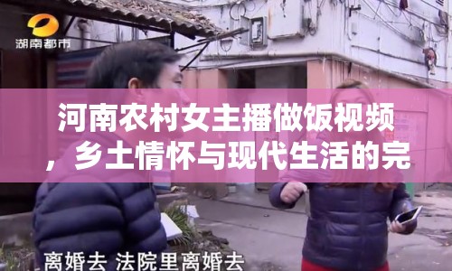 河南農(nóng)村女主播做飯視頻，鄉(xiāng)土情懷與現(xiàn)代生活的完美融合