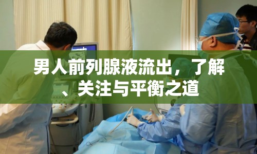 男人前列腺液流出，了解、關(guān)注與平衡之道