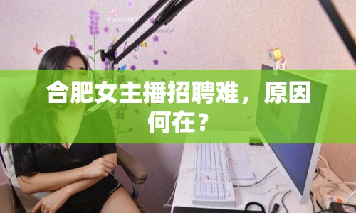 合肥女主播招聘難，原因何在？