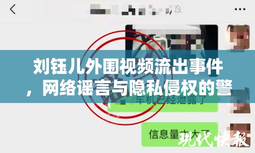 劉鈺兒外圍視頻流出事件，網(wǎng)絡謠言與隱私侵權的警示