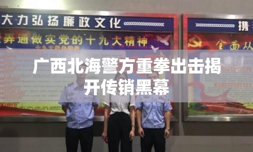 廣西北海警方重拳出擊揭開傳銷黑幕