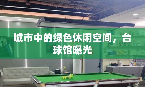城市中的綠色休閑空間，臺球館曝光