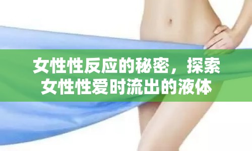女性性反應的秘密，探索女性性愛時流出的液體