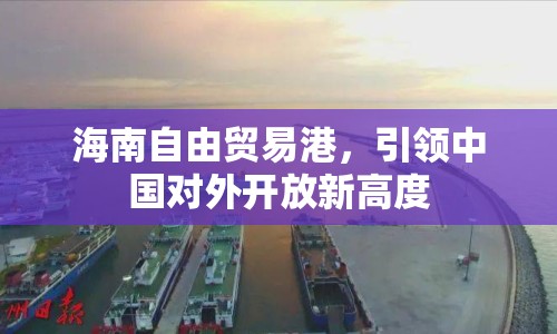 海南自由貿(mào)易港，引領中國對外開放新高度