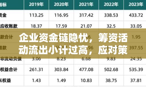 企業(yè)資金鏈隱憂，籌資活動(dòng)流出小計(jì)過高，應(yīng)對策略需加強(qiáng)