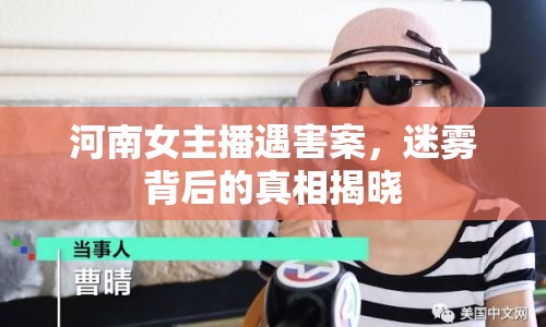 河南女主播遇害案，迷霧背后的真相揭曉