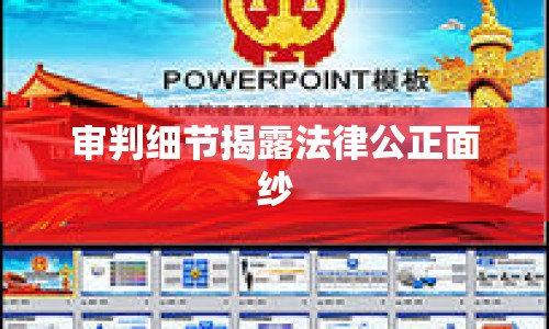 審判細(xì)節(jié)揭露法律公正面紗