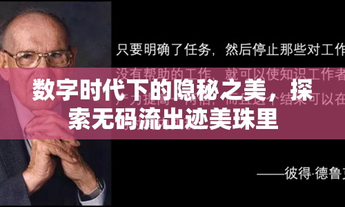 數(shù)字時(shí)代下的隱秘之美，探索無(wú)碼流出跡美珠里