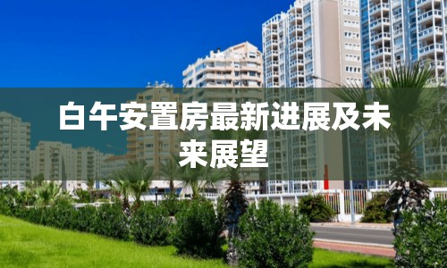 白午安置房最新進(jìn)展及未來展望
