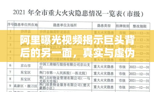 阿里曝光視頻揭示巨頭背后的另一面，真實(shí)與虛偽的交織