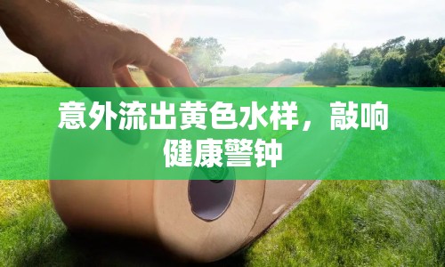 意外流出黃色水樣，敲響健康警鐘