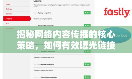 揭秘網(wǎng)絡(luò)內(nèi)容傳播的核心策略，如何有效曝光鏈接？