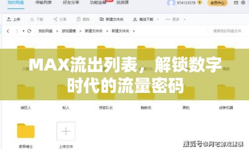 MAX流出列表，解鎖數(shù)字時(shí)代的流量密碼