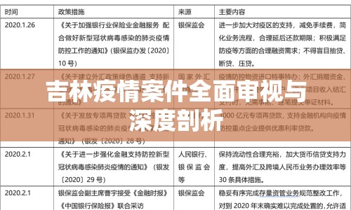 吉林疫情案件全面審視與深度剖析