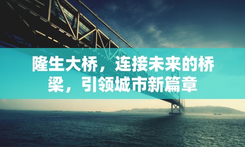 隆生大橋，連接未來的橋梁，引領(lǐng)城市新篇章