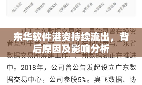 東華軟件港資持續(xù)流出，背后原因及影響分析