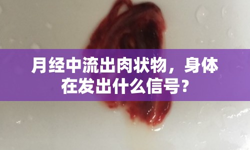 月經(jīng)中流出肉狀物，身體在發(fā)出什么信號？