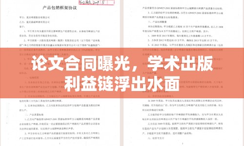 論文合同曝光，學(xué)術(shù)出版利益鏈浮出水面