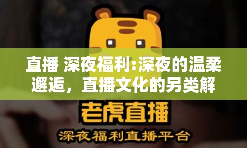 直播 深夜福利:深夜的溫柔邂逅，直播文化的另類解讀