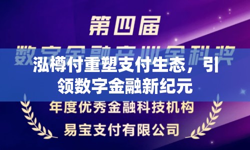 泓樽付重塑支付生態(tài)，引領(lǐng)數(shù)字金融新紀(jì)元