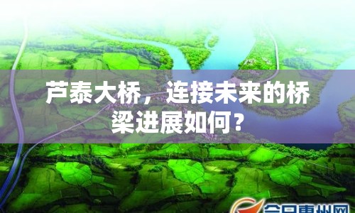 蘆泰大橋，連接未來的橋梁進(jìn)展如何？