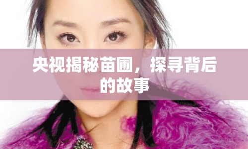 央視揭秘苗圃，探尋背后的故事