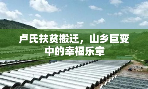 盧氏扶貧搬遷，山鄉(xiāng)巨變中的幸福樂(lè)章