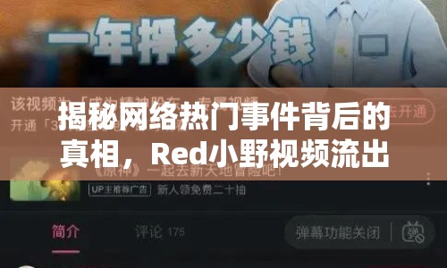 揭秘網(wǎng)絡(luò)熱門(mén)事件背后的真相，Red小野視頻流出