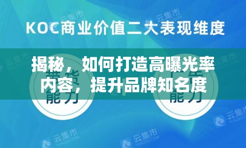 揭秘，如何打造高曝光率內(nèi)容，提升品牌知名度