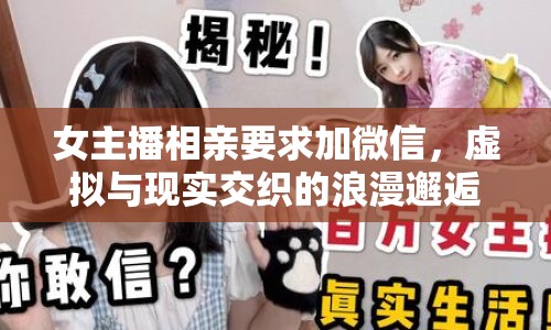 女主播相親要求加微信，虛擬與現(xiàn)實交織的浪漫邂逅