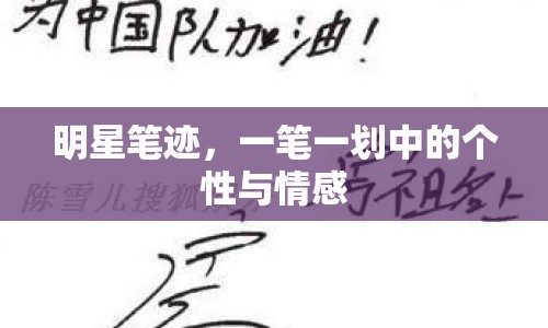 明星筆跡，一筆一劃中的個性與情感