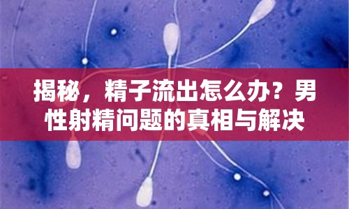 揭秘，精子流出怎么辦？男性射精問題的真相與解決方案