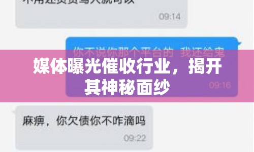 媒體曝光催收行業(yè)，揭開其神秘面紗