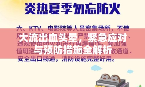 大流出血頭暈，緊急應對與預防措施全解析