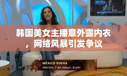 韓國美女主播意外露內(nèi)衣，網(wǎng)絡(luò)風(fēng)暴引發(fā)爭議