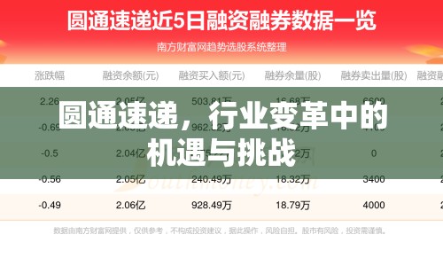 圓通速遞，行業(yè)變革中的機遇與挑戰(zhàn)