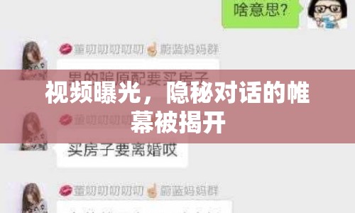 視頻曝光，隱秘對(duì)話的帷幕被揭開