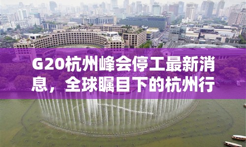 G20杭州峰會停工最新消息，全球矚目下的杭州行動