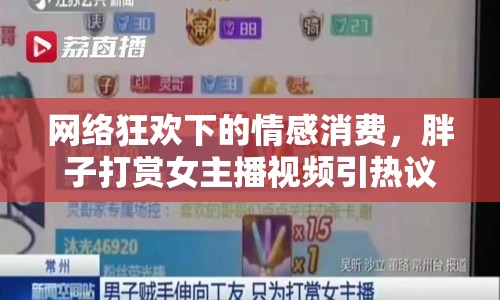 網(wǎng)絡(luò)狂歡下的情感消費(fèi)，胖子打賞女主播視頻引熱議