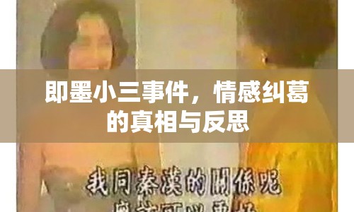 即墨小三事件，情感糾葛的真相與反思