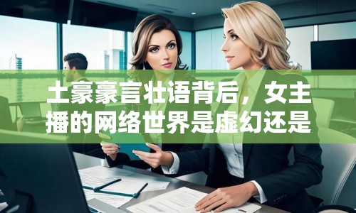 土豪豪言壯語背后，女主播的網絡世界是虛幻還是真實？