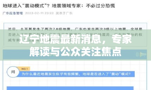 遼寧地震最新消息，專家解讀與公眾關(guān)注焦點(diǎn)