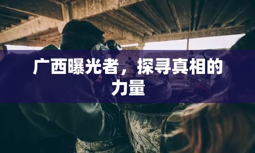 廣西曝光者，探尋真相的力量