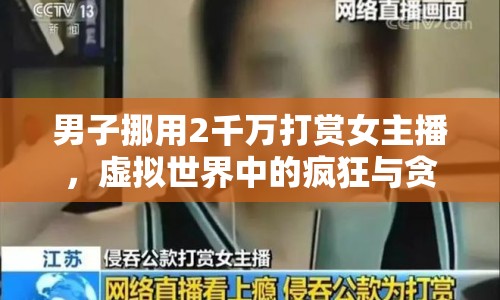 男子挪用2千萬(wàn)打賞女主播，虛擬世界中的瘋狂與貪婪