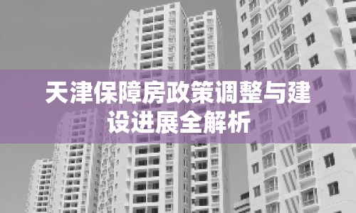 天津保障房政策調(diào)整與建設(shè)進(jìn)展全解析