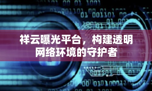 祥云曝光平臺，構(gòu)建透明網(wǎng)絡環(huán)境的守護者
